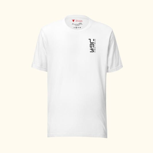 One-Life tee white front side on transparent background